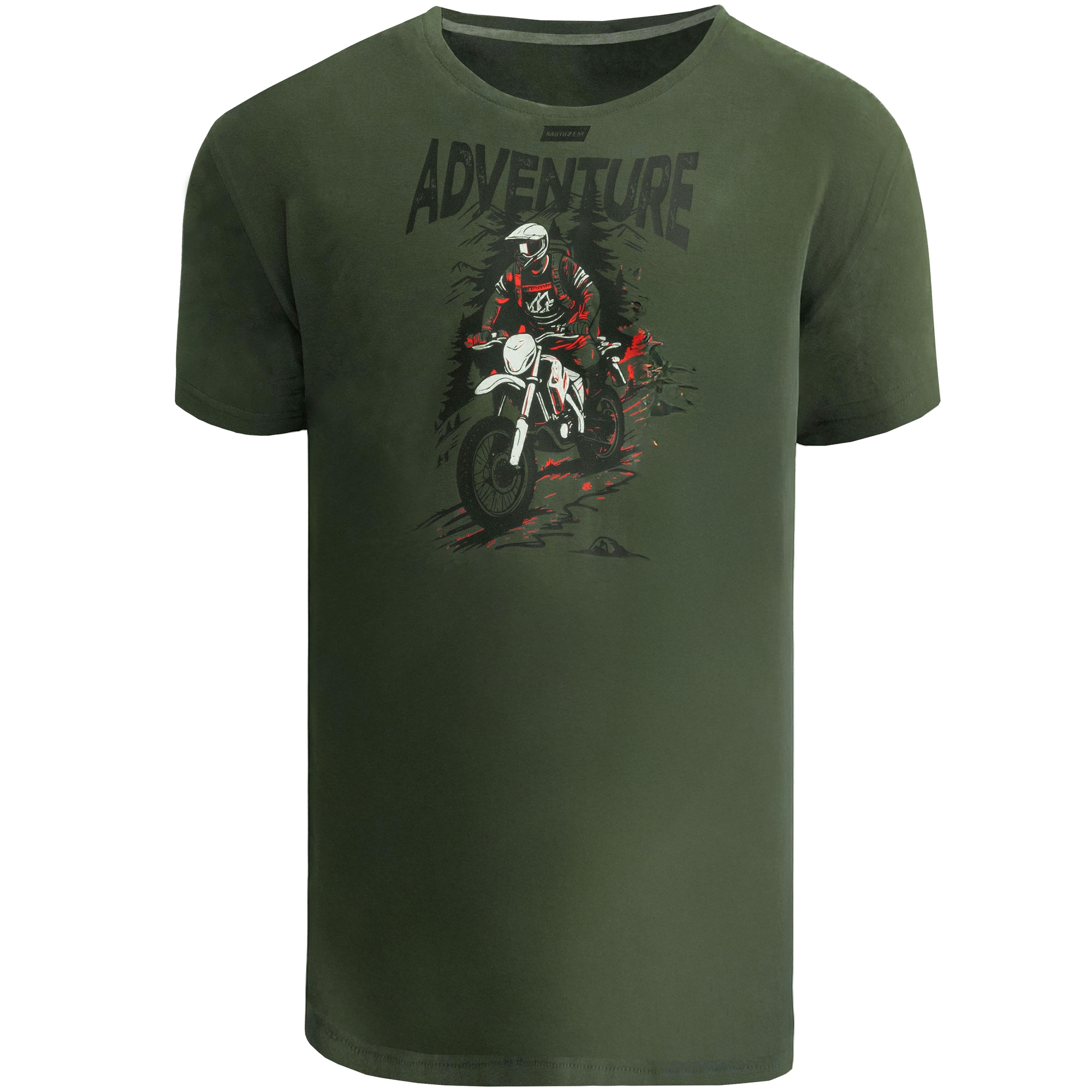 Tričko Motozem Adventure zelené Veľkosť: S