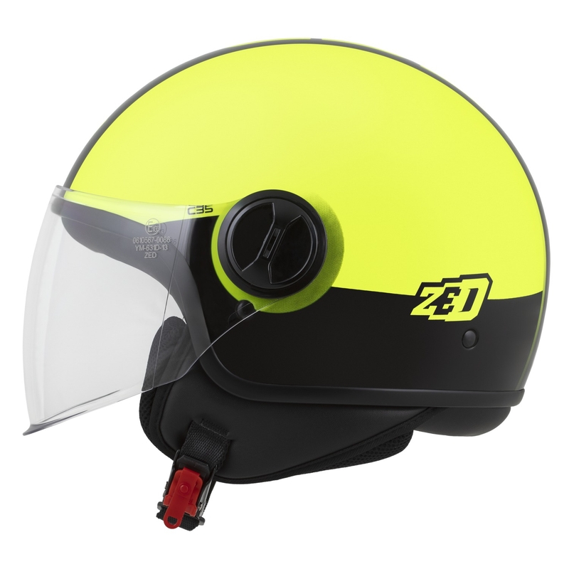 Otvorená helma ZED C35 fluo žlto-čierna