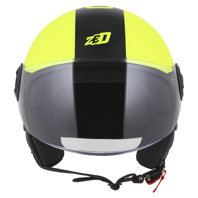 Otvorená helma ZED C35 fluo žlto-čierna