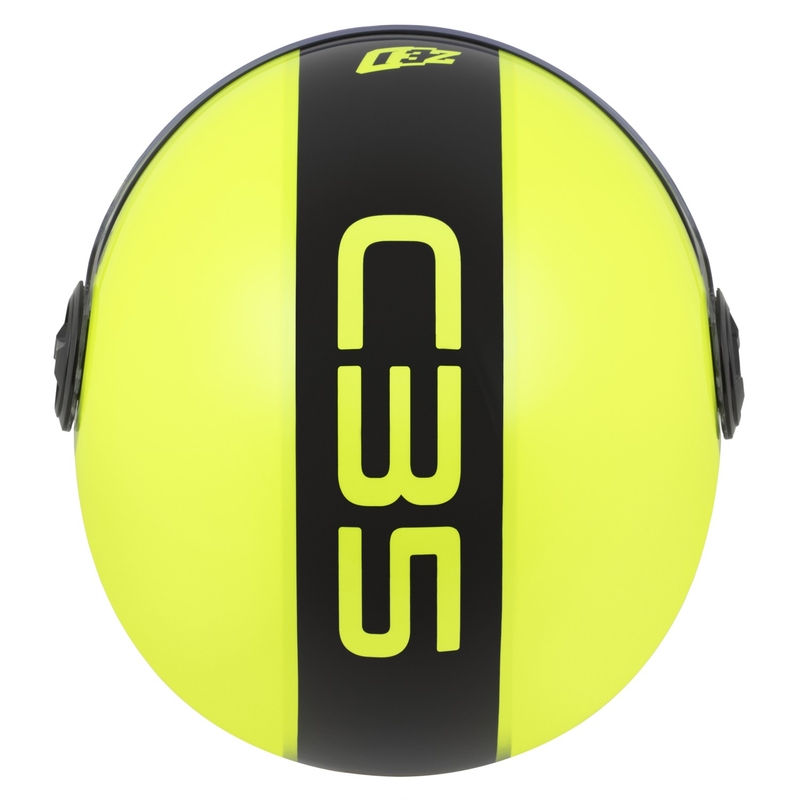 Otvorená helma ZED C35 fluo žlto-čierna
