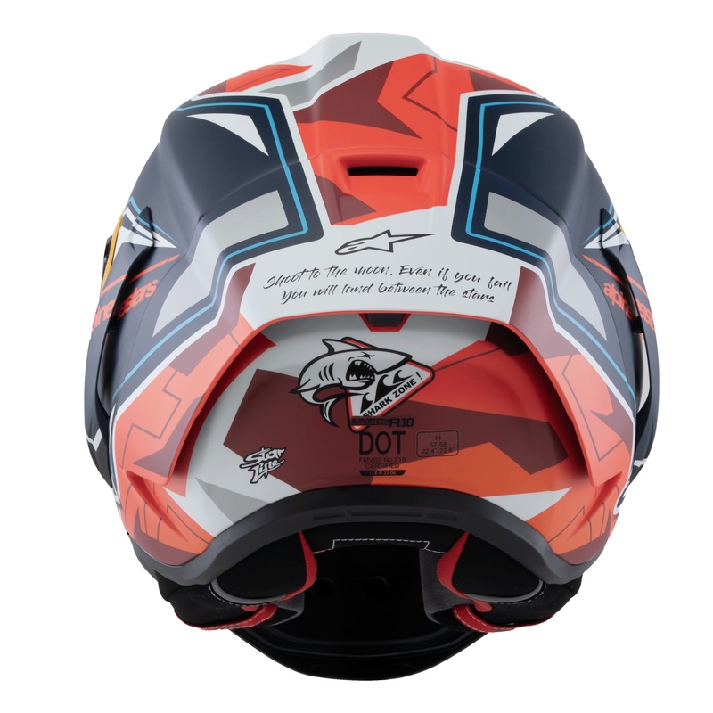 Integrálna helma na motorku Alpinestars Supertech R-10 limitovaná edícia Pedro Acosta matná modro-červeno-biela