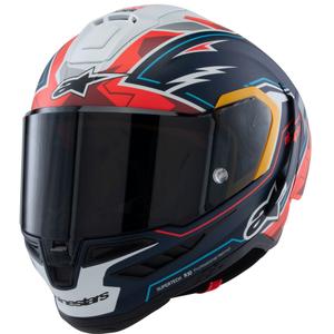 Integrálna helma na motorku Alpinestars Supertech R-10 limitovaná edícia Pedro Acosta matná modro-červeno-biela