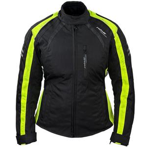 Dámska bunda na motorku Roleff Venedig čierno-fluo žltá