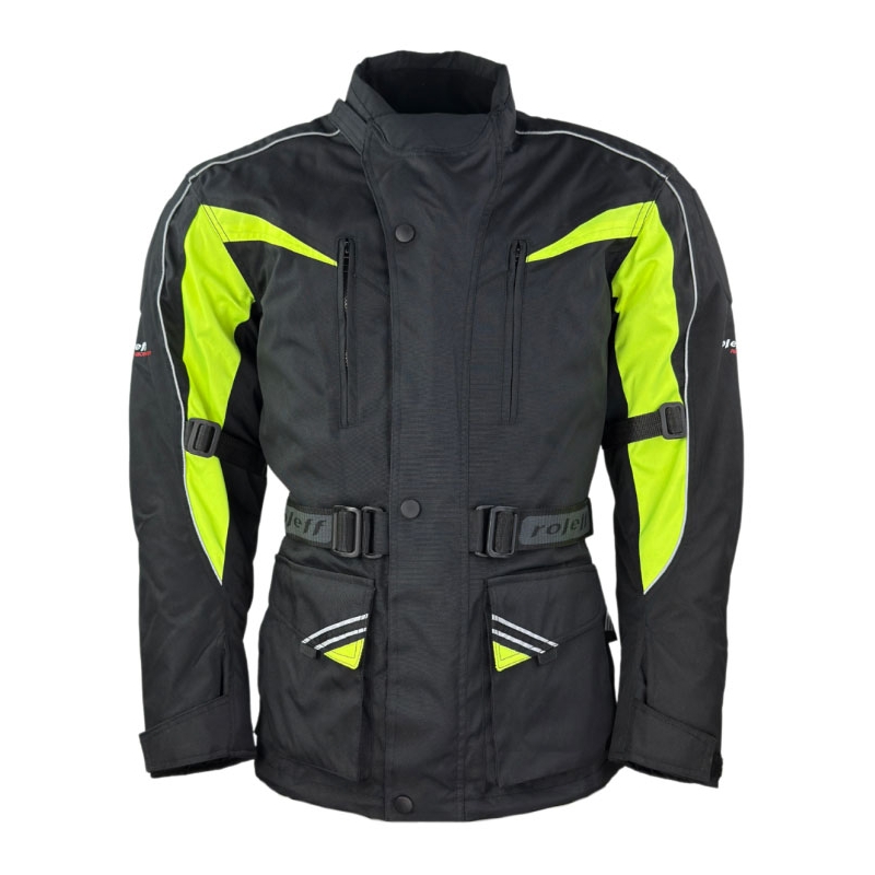 Bunda na motocykel Roleff Kodra čierno-fluorescenčno žltá