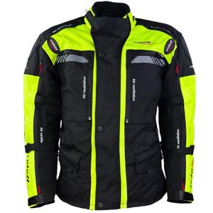 Bunda na motorku Roleff Kodra Enduro čierno-fluo žltá