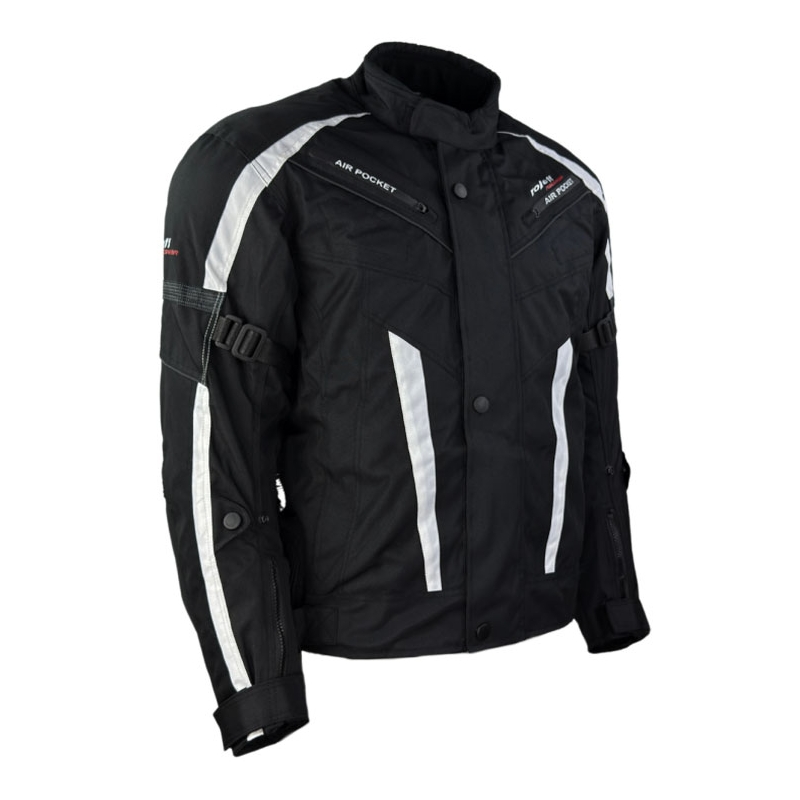 Bunda na motocykel Roleff Kodra RO546 čierno-biela