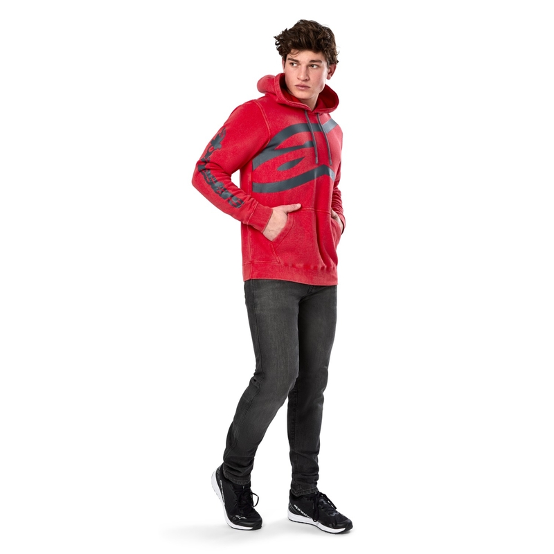 Mikina Alpinestars Unbound Hoodie červená
