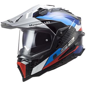 Enduro helma na motorku LS2 MX701 C Explorer Frontier čierno-modrá