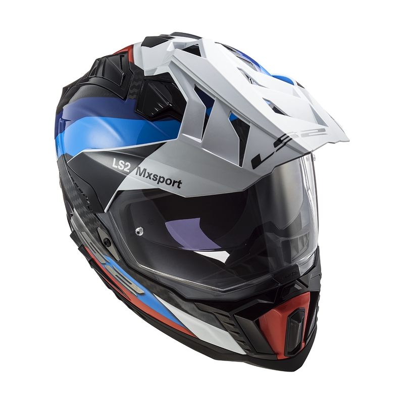 Enduro helma na motorku LS2 MX701 C Explorer Frontier čierno-modrá