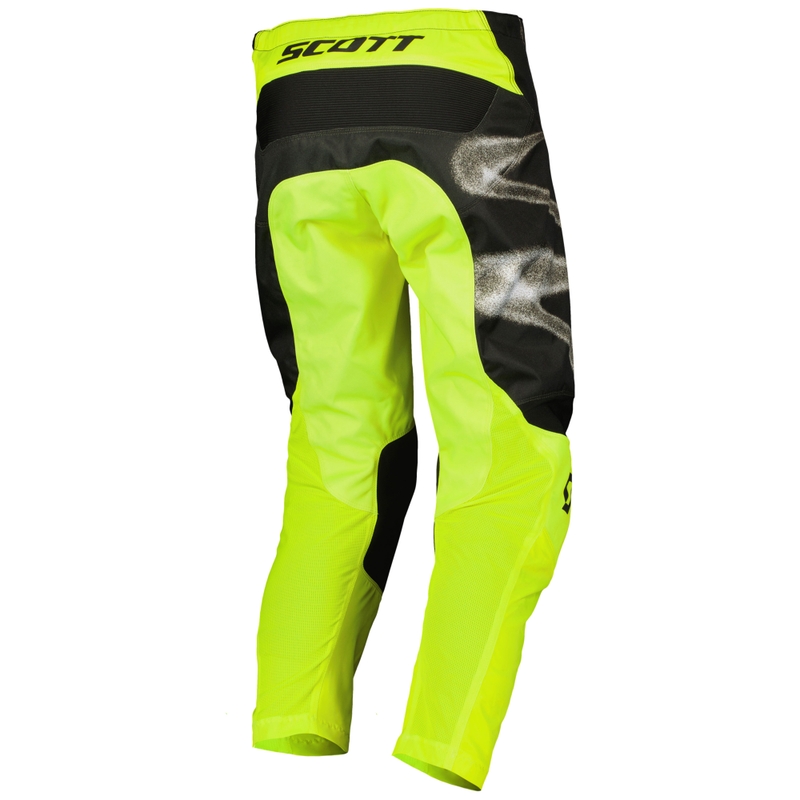 Motokrosové nohavice SCOTT EVO Dirt čierno-fluo žlté