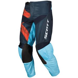 Motokrosové nohavice SCOTT EVO Dirt modro-červené