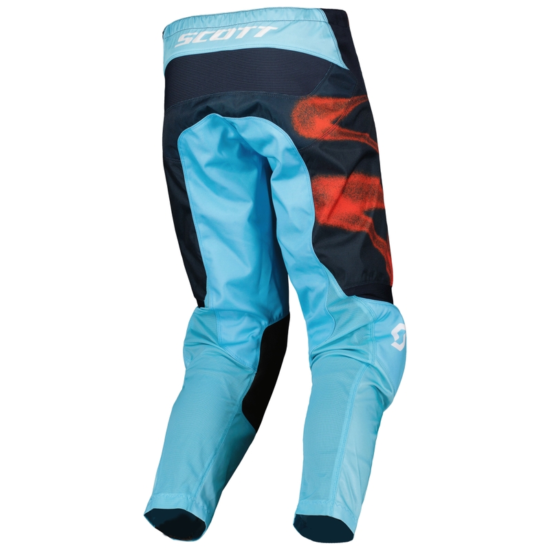 Motokrosové nohavice SCOTT EVO Dirt modro-červené