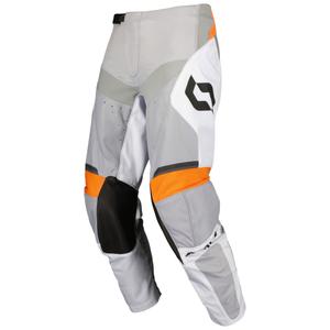 Motokrosové nohavice SCOTT EVO Race bielo-oranžové