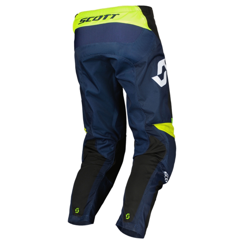 Motokrosové nohavice SCOTT EVO Race fialovo-fluo žlté