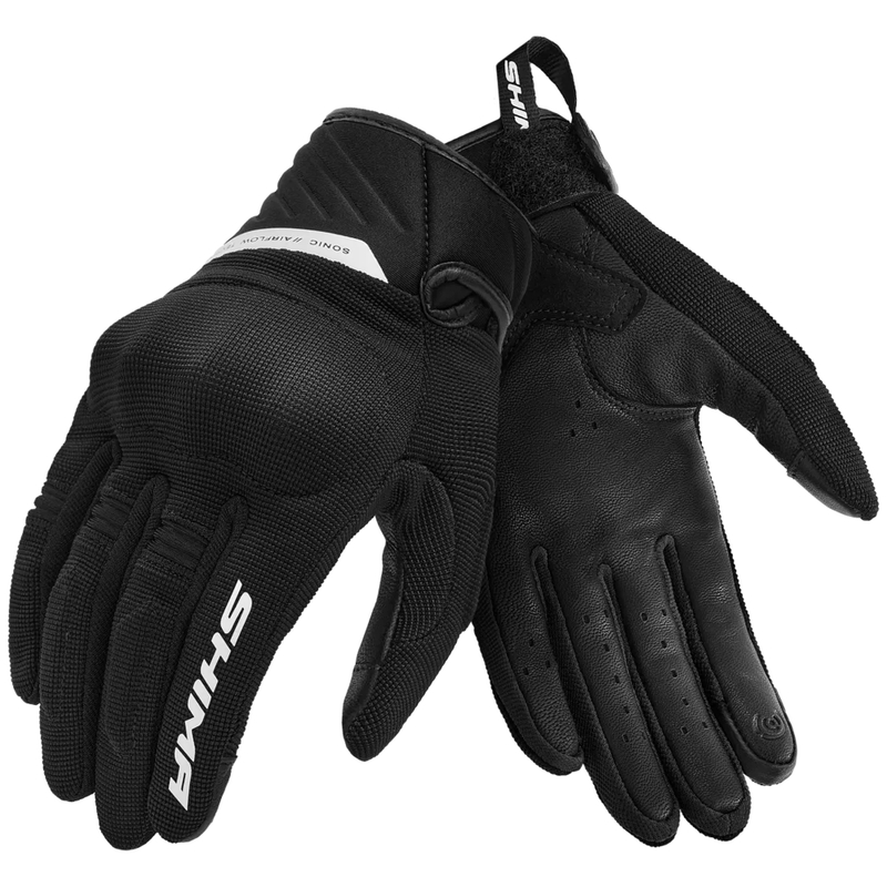 Rukavice na motorku Shima Sonic čierno-biele