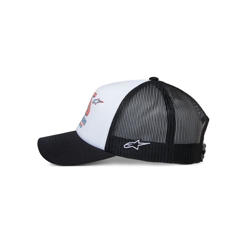 Šiltovka Alpinestars Ayess Trucker bielo-čierna