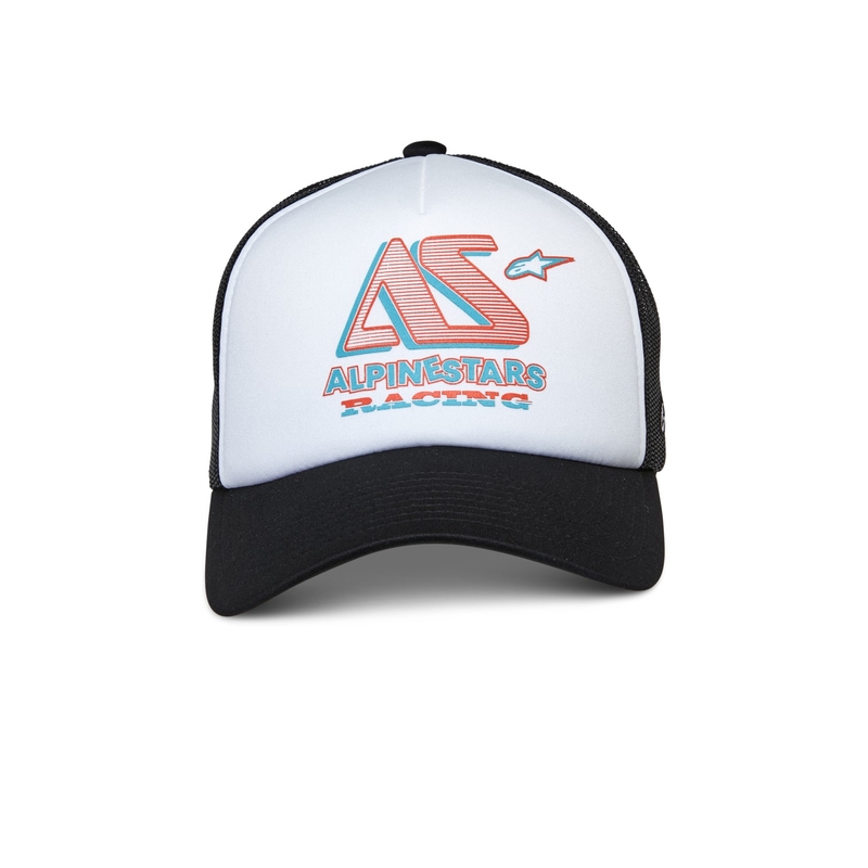 Šiltovka Alpinestars Ayess Trucker bielo-čierna