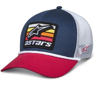 Šiltovka Alpinestars Selica Trucker modro-červeno-biela