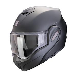 Preklápacia prilba Scorpion EXO-TECH EVO PRO SOLID perleťovo matná čierna - II. akosť