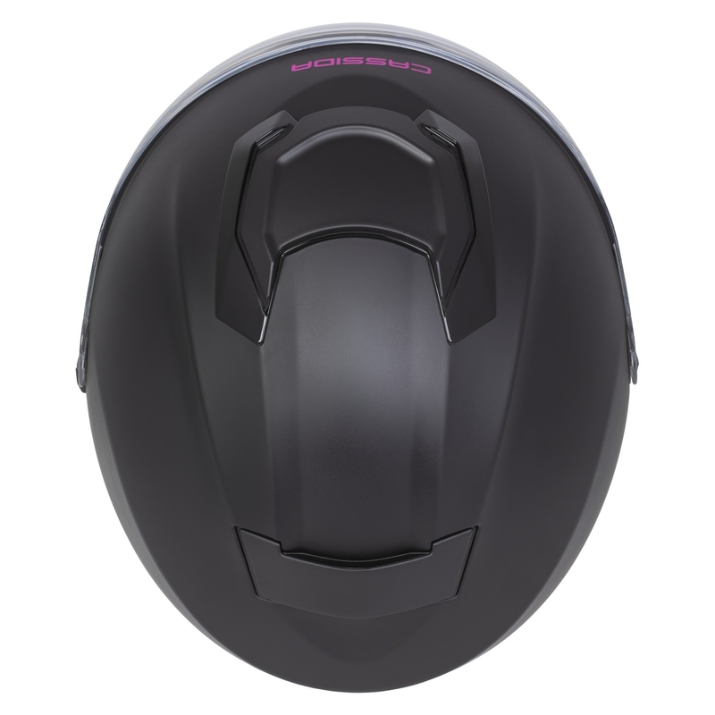 Otvorená prilba na motorku Cassida Jet Tech 2.0 Solid matná čierno-ružová
