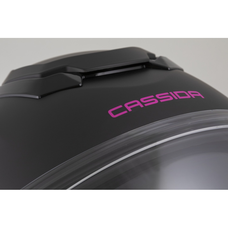 Otvorená prilba na motorku Cassida Jet Tech 2.0 Solid matná čierno-ružová