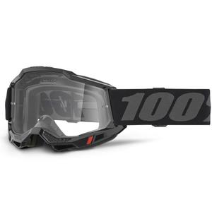 Motokrosové okuliare 100% ACCURI 2 čierne s čírym plexi