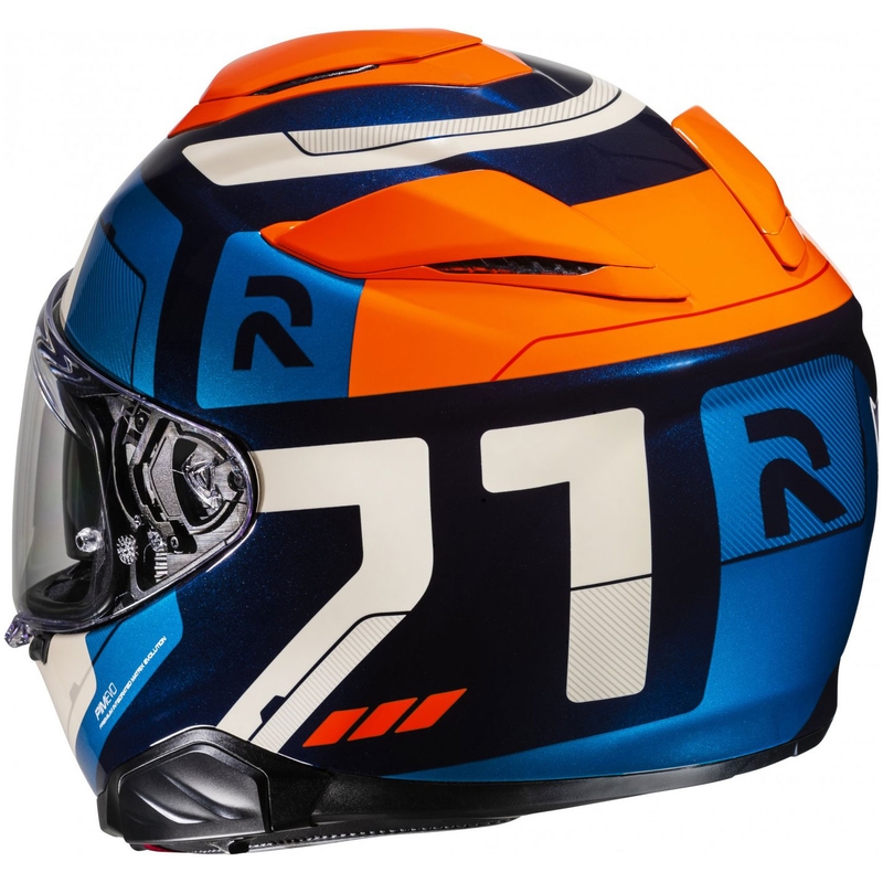 Integrálna prilba na motorku HJC RPHA 71 Cozad MC27 modro-oranžovo-béžová
