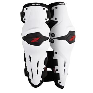 Kolenné chrániče na motorku Zandona X-Treme Kneeguard bielo-čierne