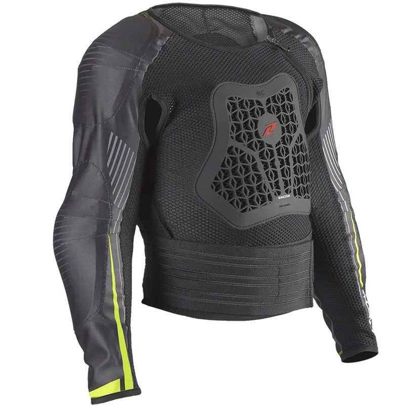 Detský chránič tela Zandona Netcube Jacket X8 čierno-fluo žltý 136 - 150 cm