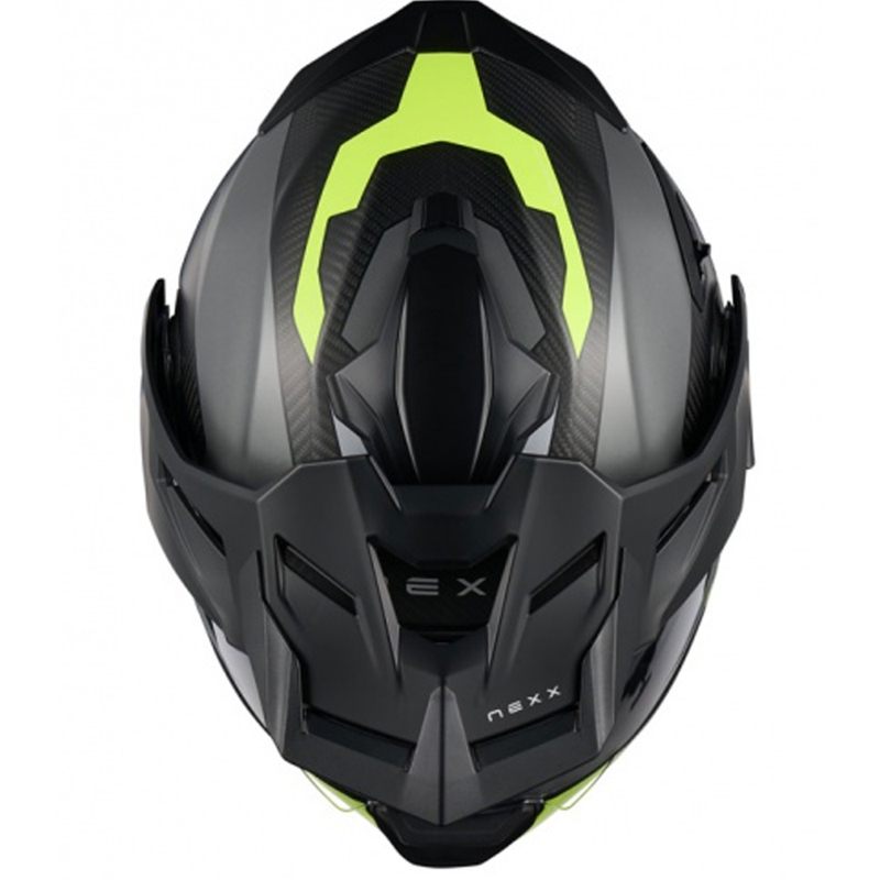 Výklopná helma na motorku Nexx X.Lifecountry Terra matná šedo-fluo žltá