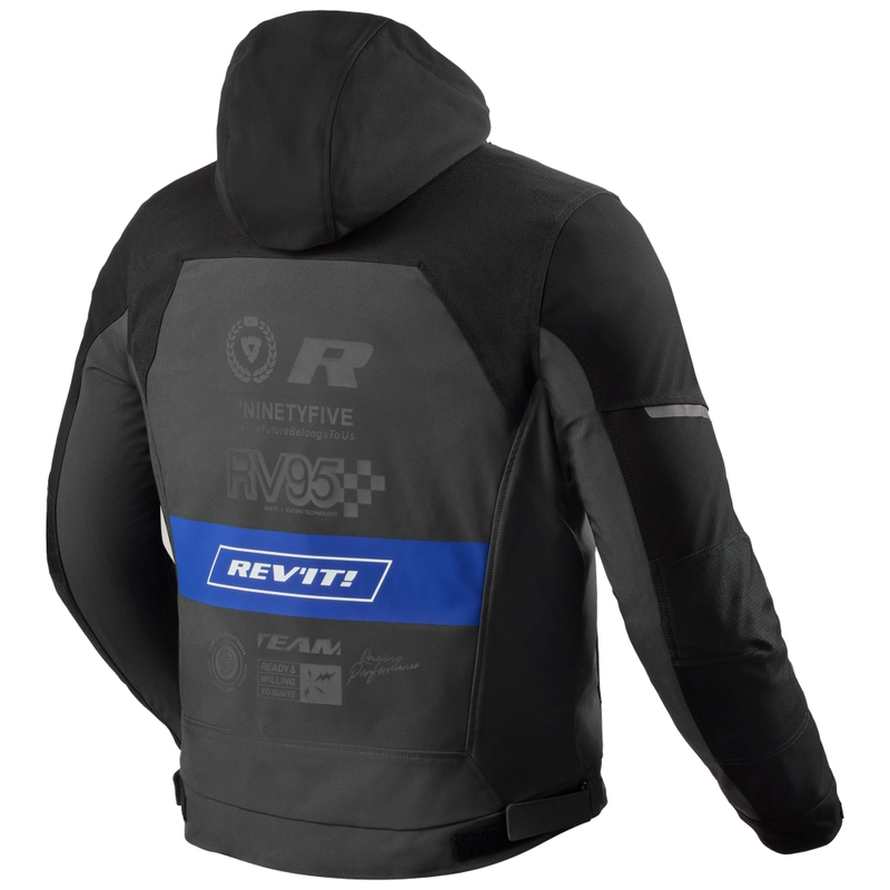 Bunda na motorku Revit Haste H2O čierno-modrá