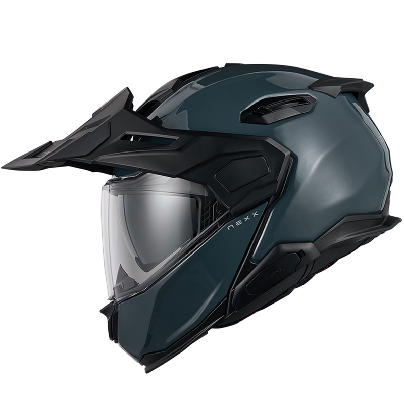 Výklopná helma na motorku Nexx X.Lifecountry Plain modrá