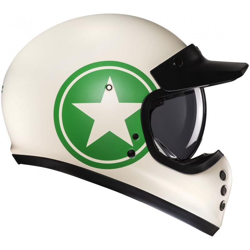 Integrálna prilba na motorku HJC V60 Nyx MC4SF bielo-zelená