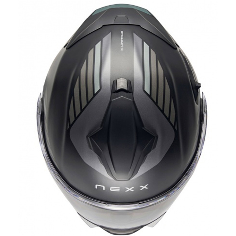 Vyklápacia helma na motorku Nexx X.Lifetour Globe matná čierno-šedá