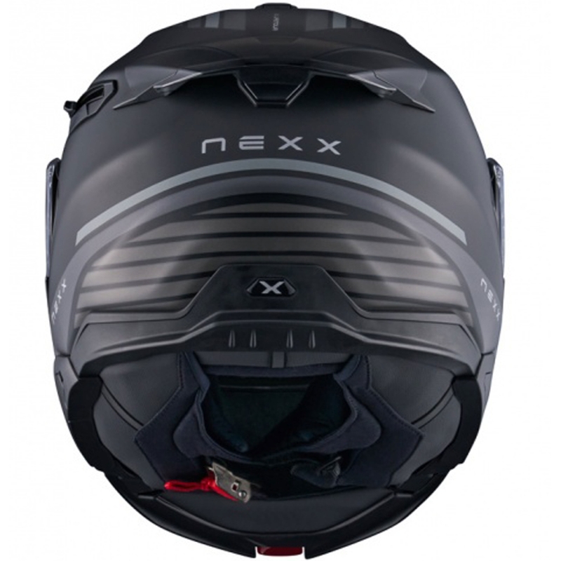 Vyklápacia helma na motorku Nexx X.Lifetour Globe matná čierno-šedá