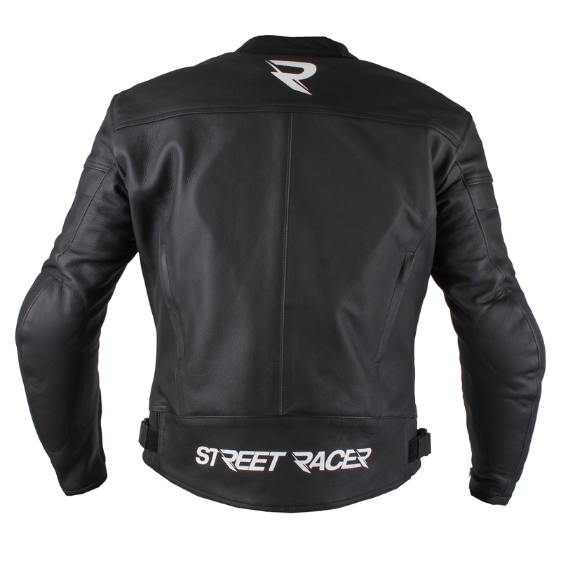 Bunda na motorku Street Racer Caliber čierno-biela výpredaj