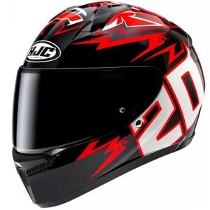 Integrálna prilba na motorku HJC C10 Diablo Mask MC1 čierno-červeno-biela