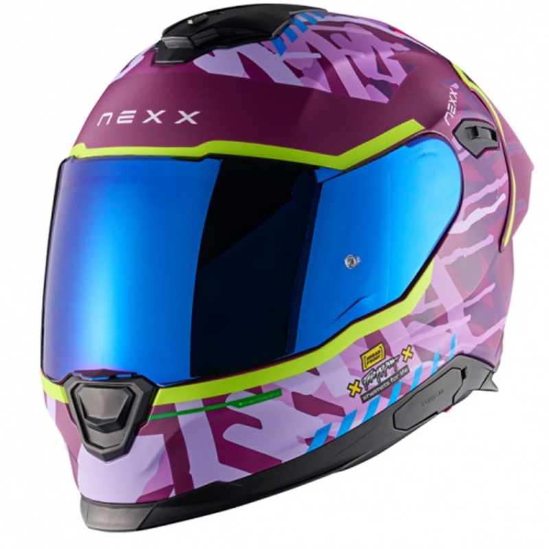 Integrálna helma na motorku NEXX Y.100R Urbangram matná fialová