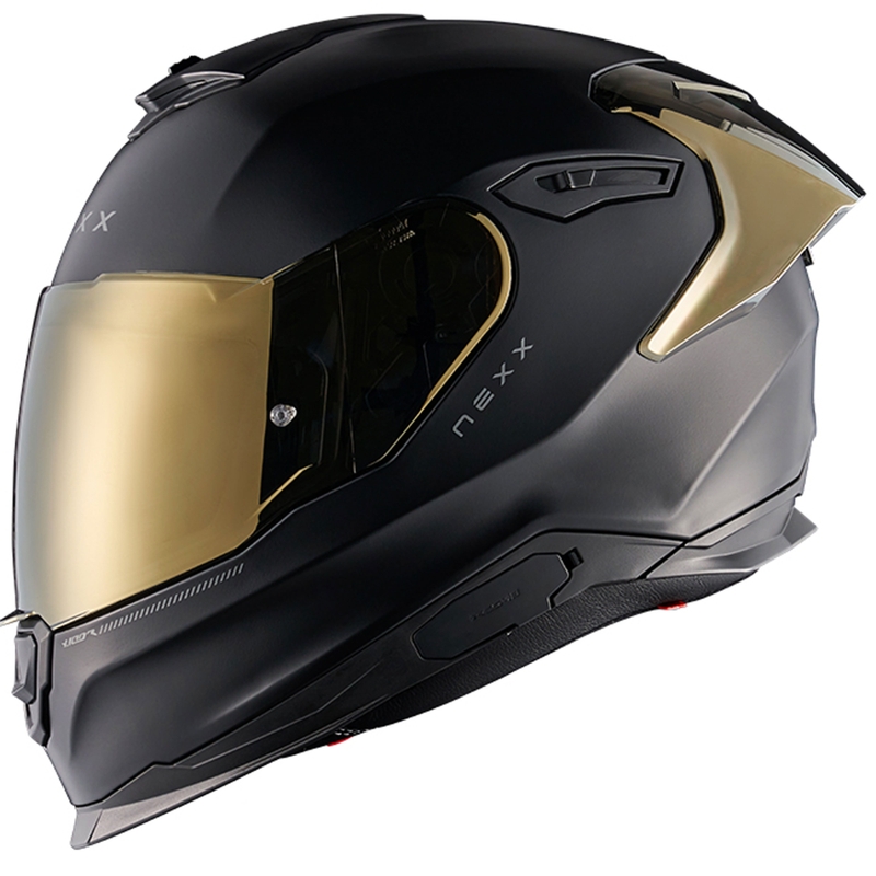 Integrálna helma na motorku NEXX Y.100R Subsonic matná čierno-zlatá