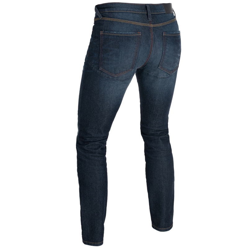 Džínsy na motocykel Oxford Original Approved AAA Slim Jeans sprané modré