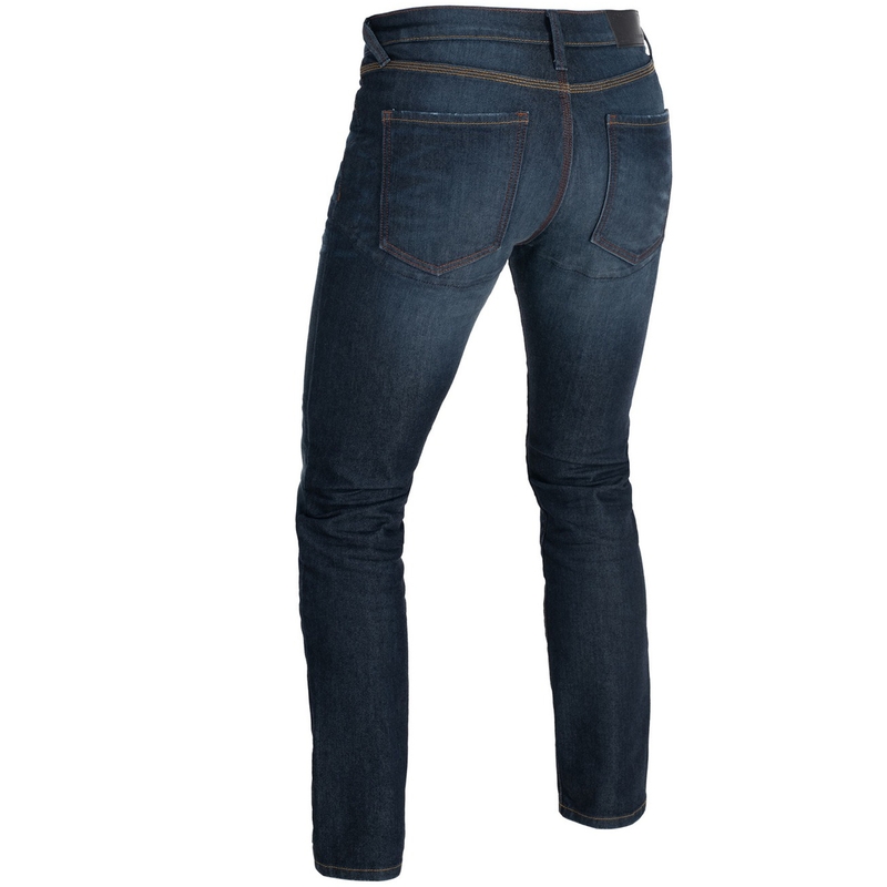 Džínsy na motorku Oxford Original Approved AAA Straight Jeans sprané modré