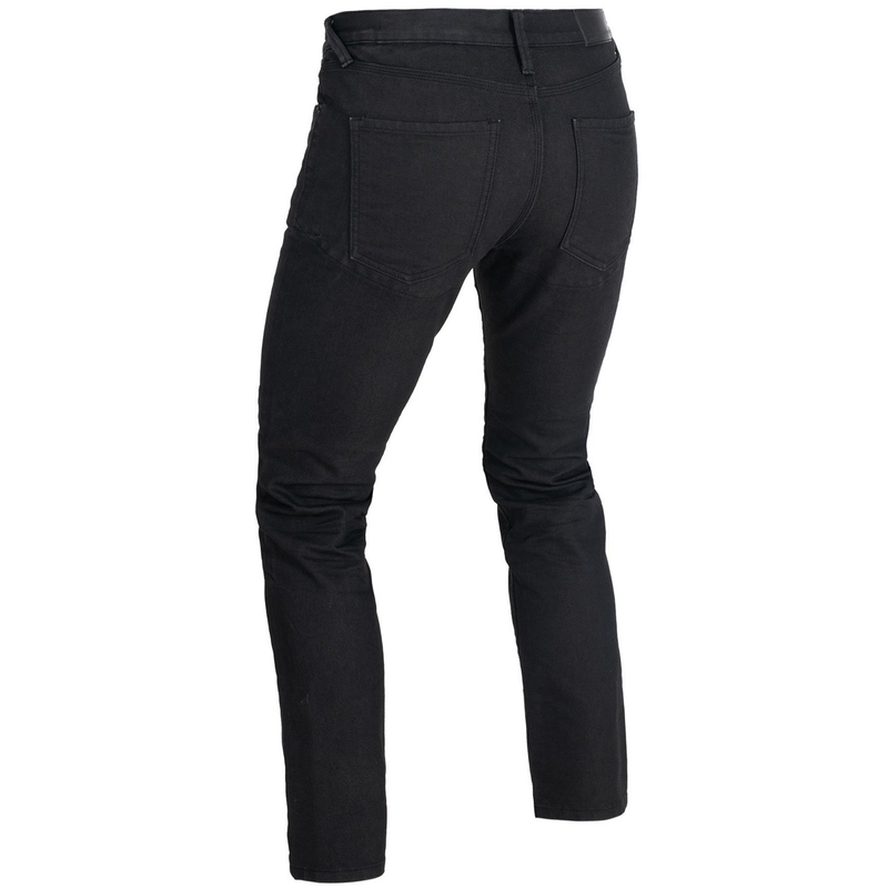 Džínsy na motorku Oxford Original Approved AAA Straight Jeans čierne