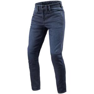 Džínsy na motorku Revit Kai Skinny stredne modré stone