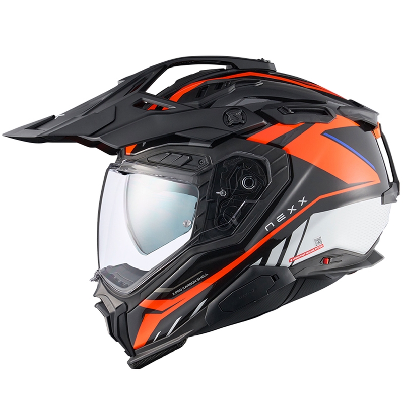 Enduro helma na motorku Nexx X.WED3 Gobi oranžovo-biela