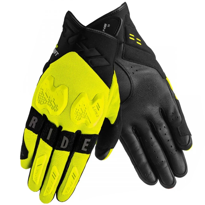 Rukavice na motorku Shima Drift fluo žlto-čierne
