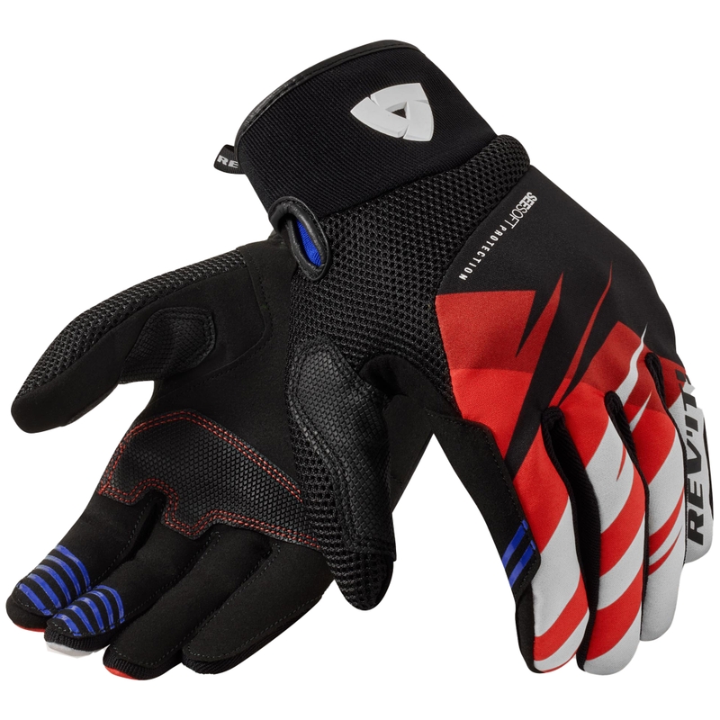 Rukavice na motorku Revit Surge čierno-červené