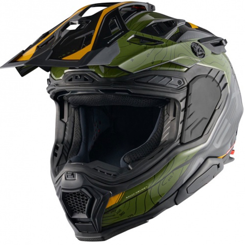 Enduro prilba na motorku Nexx X.WED3 Furka zeleno-žltá