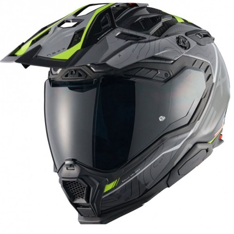 Enduro prilba na motorku Nexx X.WED3 Furka šedo-fluo žltá