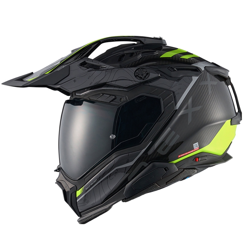 Enduro prilba na motorku Nexx X.WED3 Furka šedo-fluo žltá