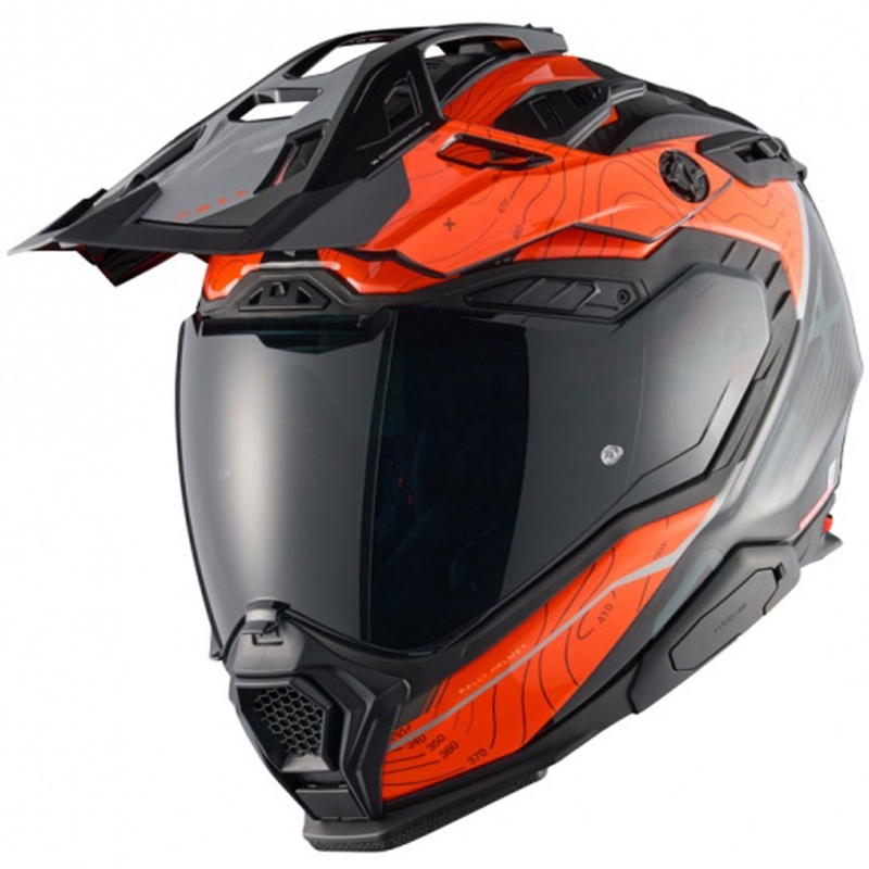 Enduro prilba na motorku Nexx X.WED3 Furka oranžovo-šedá
